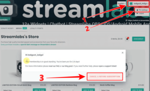how to cancel streamlabs pro 