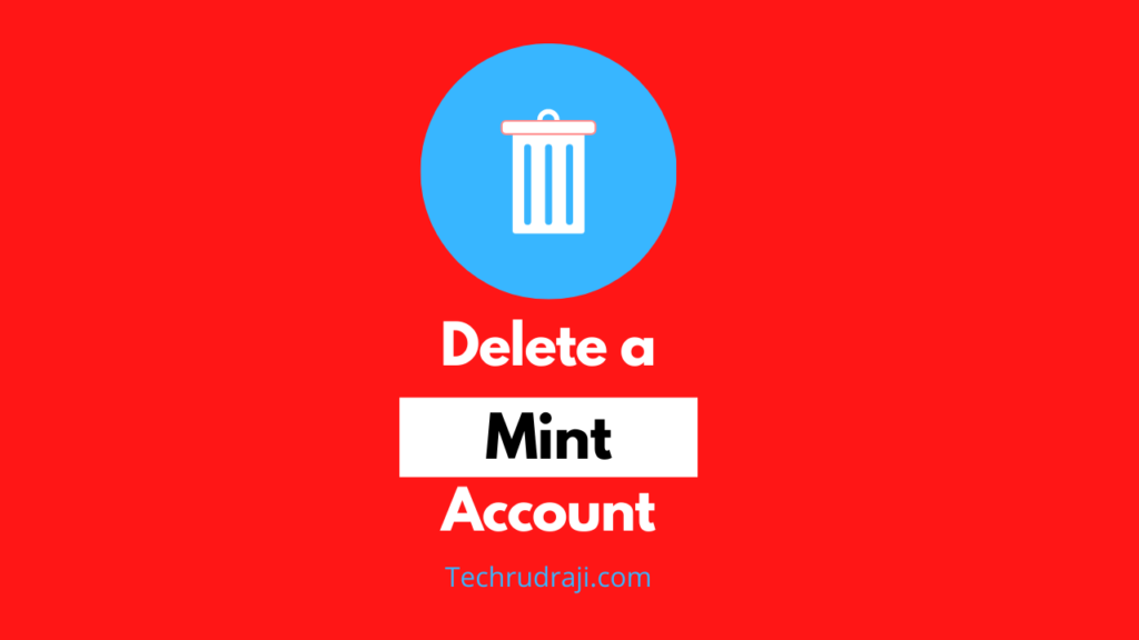 how to delete a mint account