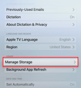 how to delete apps on apple tv