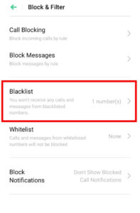 how to see blocked numbers on android 