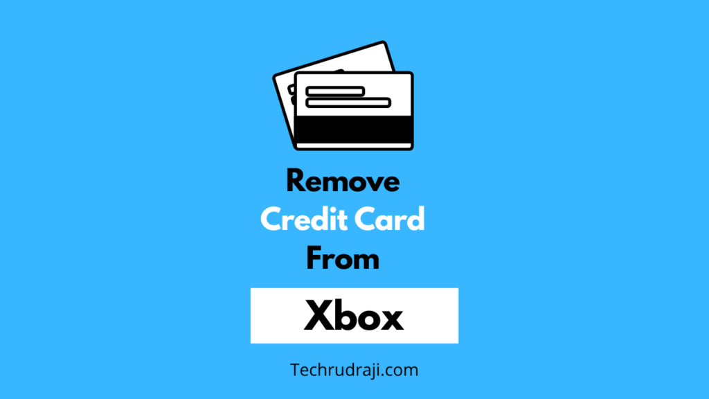 how to remove credit card from xbox one console