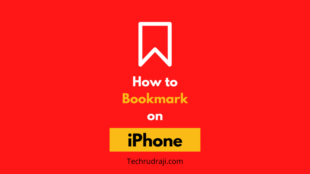 how to bookmark on iphone