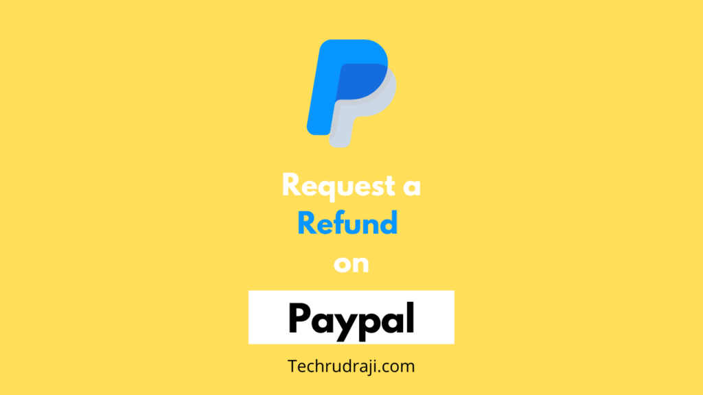 how to request a refund on paypal