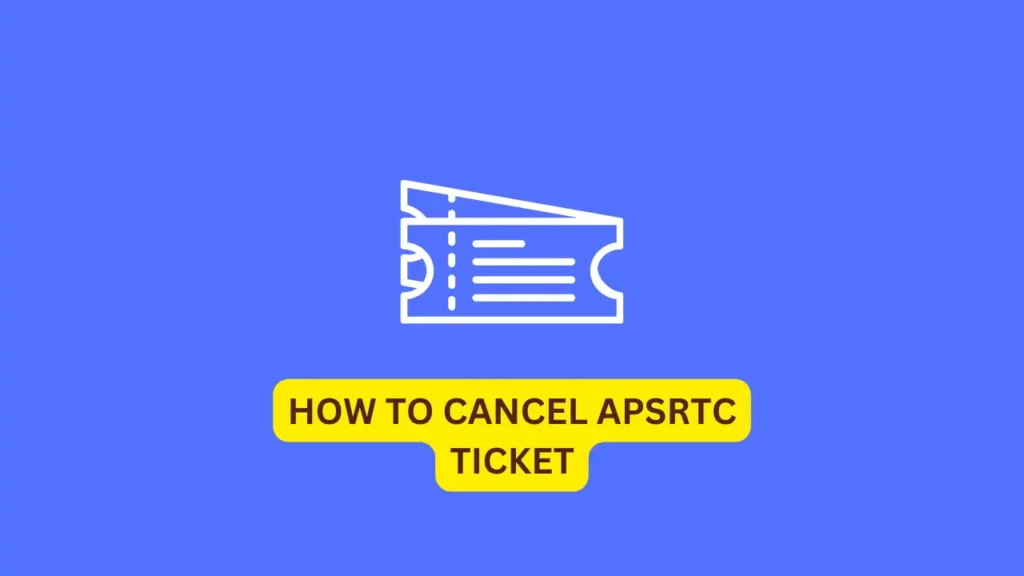 how to cancel apsrtc ticket