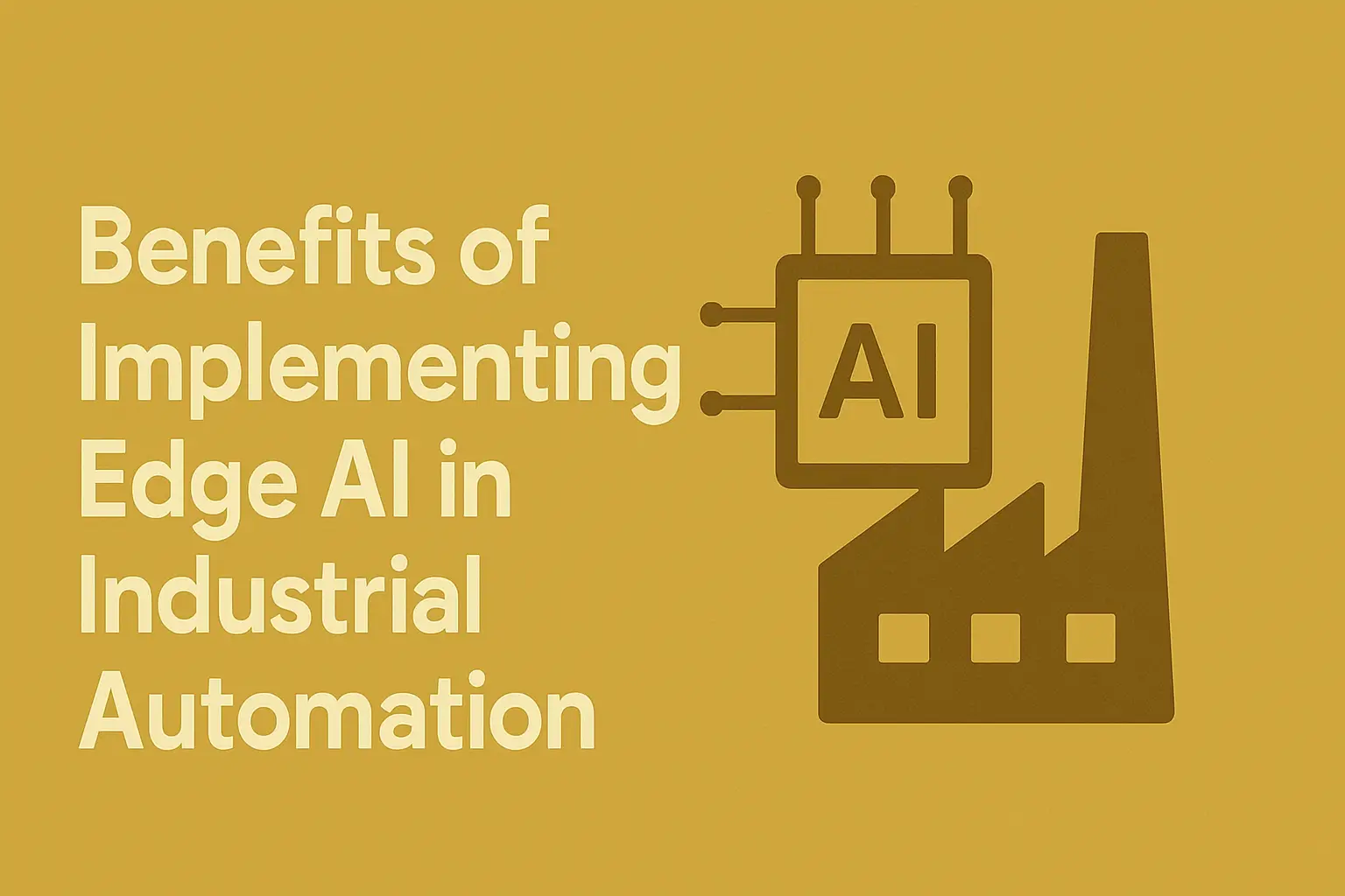 Benefits of Implementing Edge AI in Industrial Automation