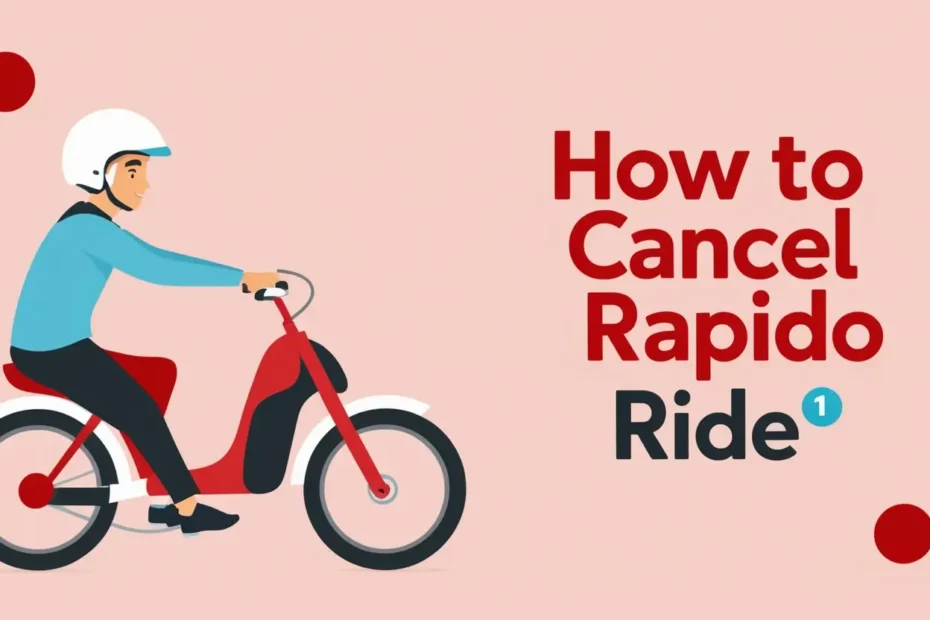 How to cancel Rapido ride