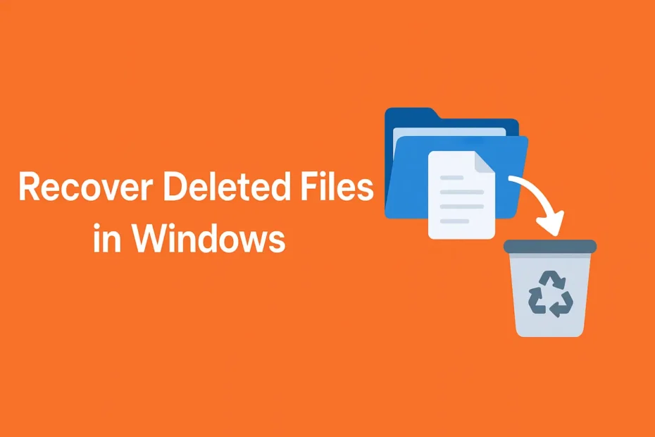 Recover Deleted Files in Windows